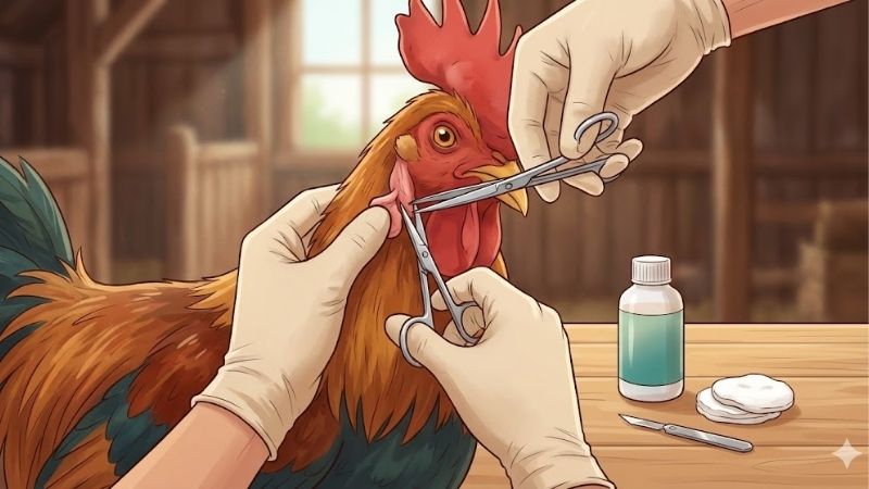 Cách cắt tai tích gà không chảy máu an toàn và đúng kỹ thuật 2 cach-cat-tai-tich-ga-khong-chay-mau