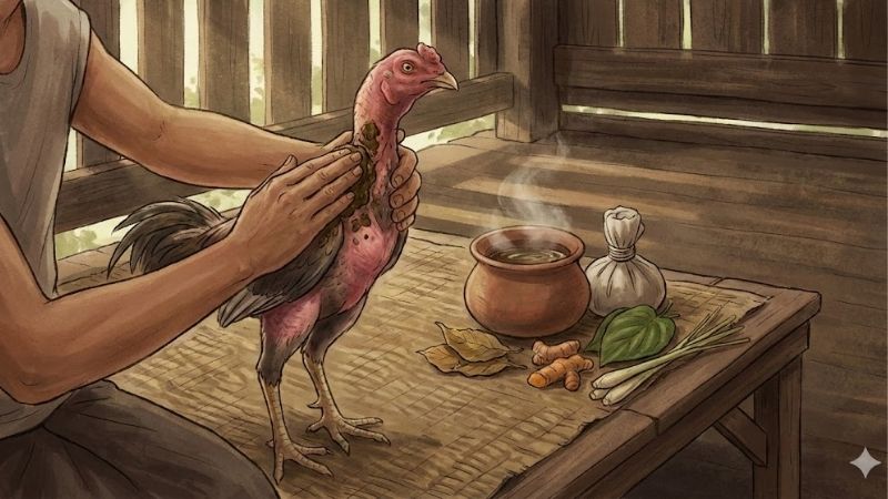 Cách làm nước da gà chọi đỏ đẹp chuẩn sư kê lâu năm 2 cach-lam-nuoc-da-ga-choi-do-dep