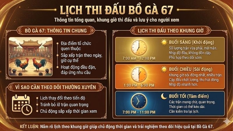Lịch thi đấu bồ gà 67 mới nhất theo từng ngày 2 lich-thi-dau-bo-ga-67