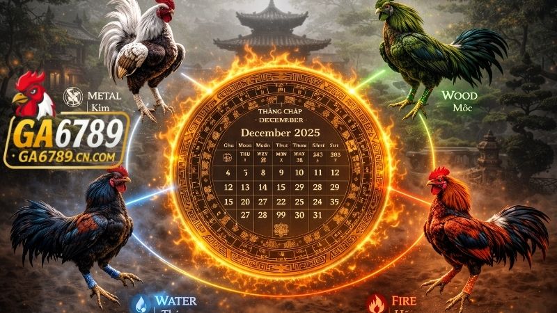 Xem Màu Mạng Gà Đá Theo Ngày Âm Lịch Tháng 12/2025 2 Triết lý ngũ hành trong phong thủy gà đá